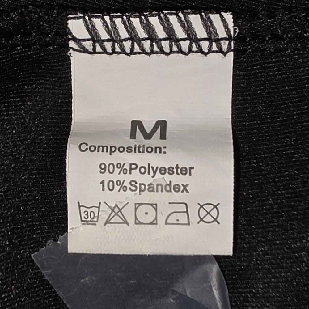 Wide Leg Yoga Pants Women's Size M Black High Waisted Cropped Pockets Good - Picture 8 of 9